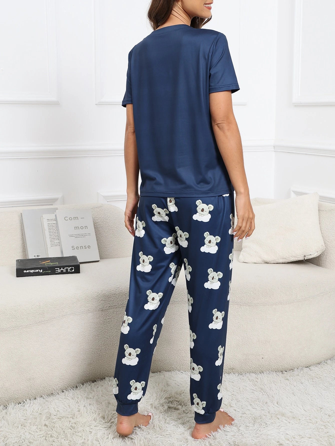 CoupledUp Conjunto de Pijama / Pijama com Estampa Gráfica de Desenho Animado