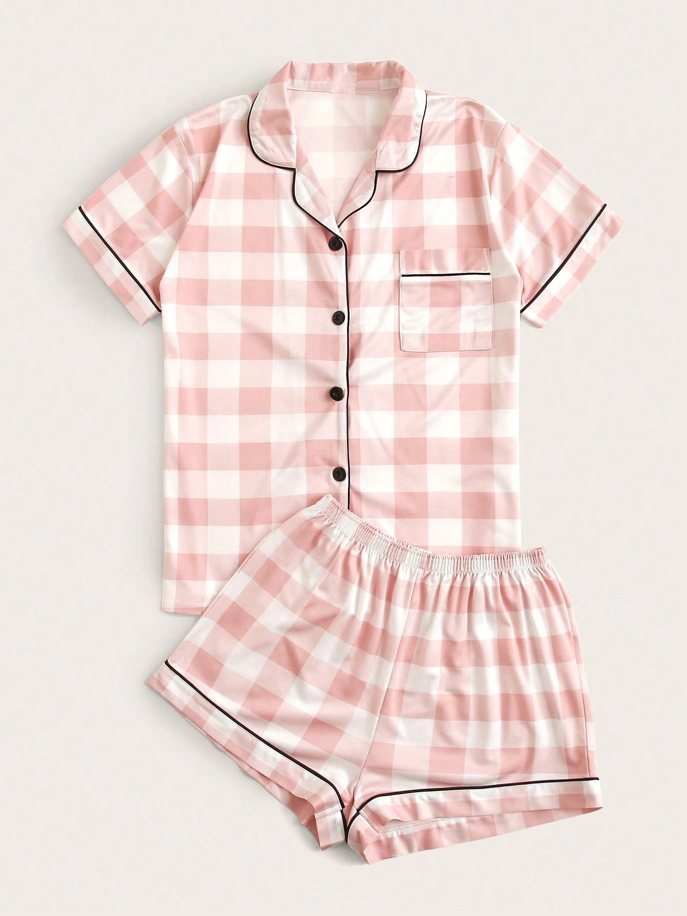 Conjunto de Pijama / Pijama com Ribete Xadrez Buffalo