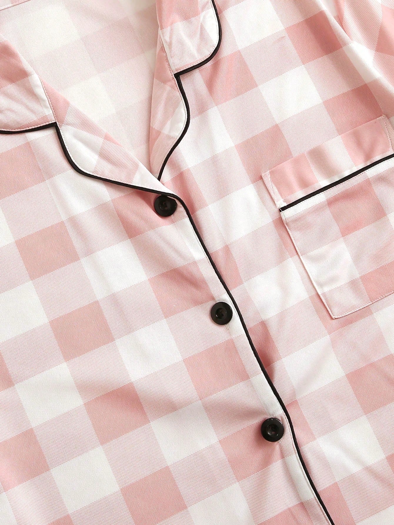 Conjunto de Pijama / Pijama com Ribete Xadrez Buffalo