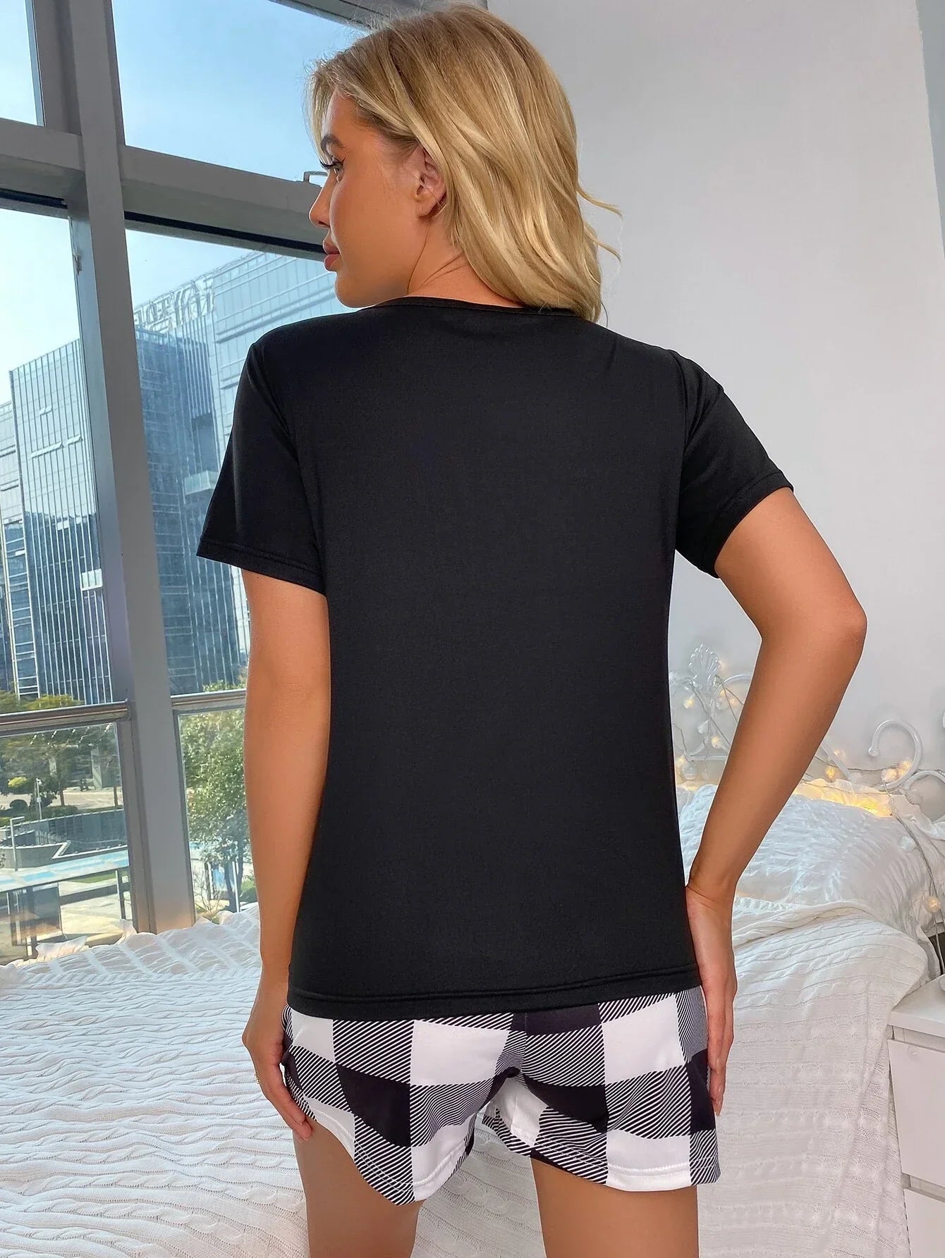Pijama Curto Xadrez Eliana