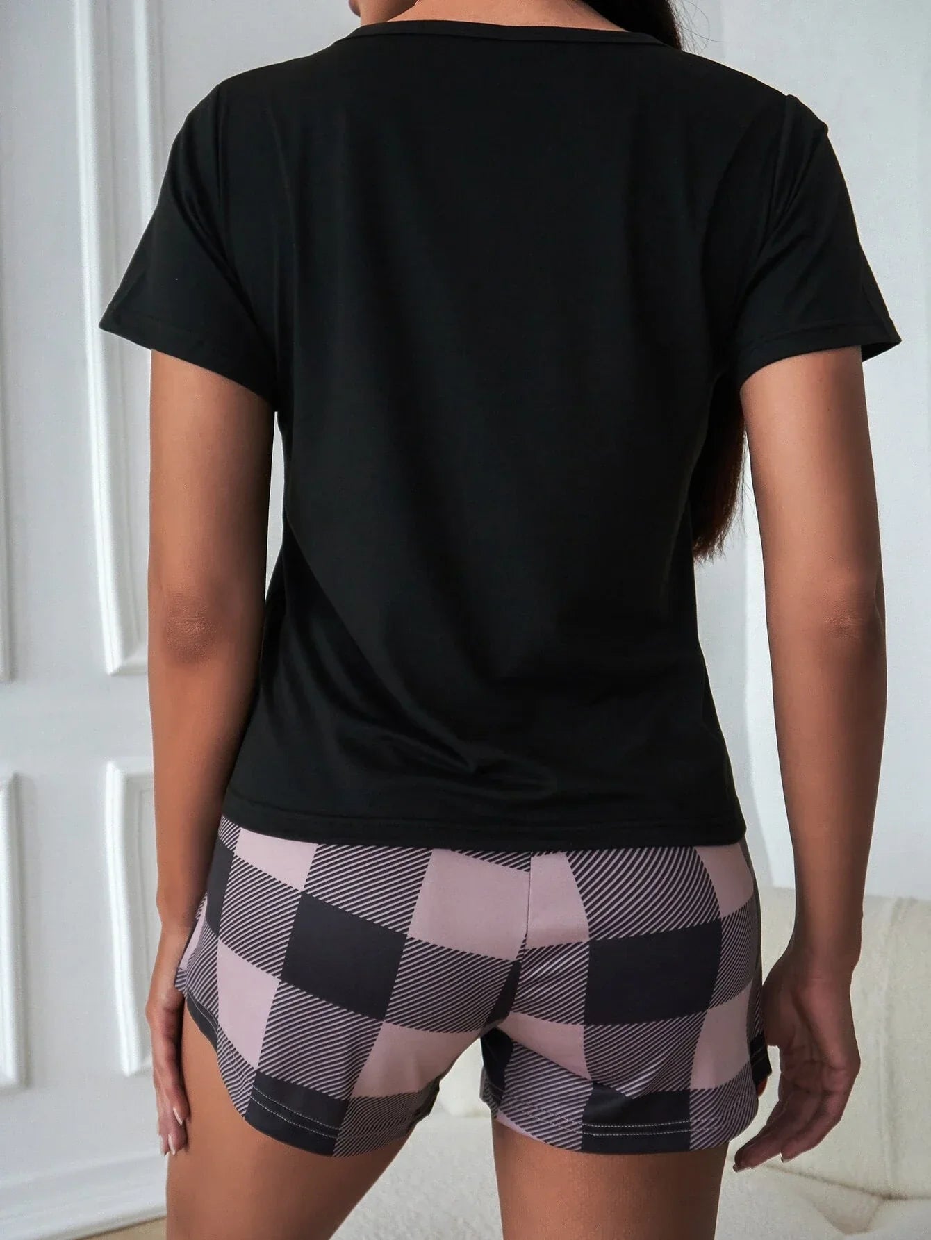 Pijama Curto Xadrez Eliana