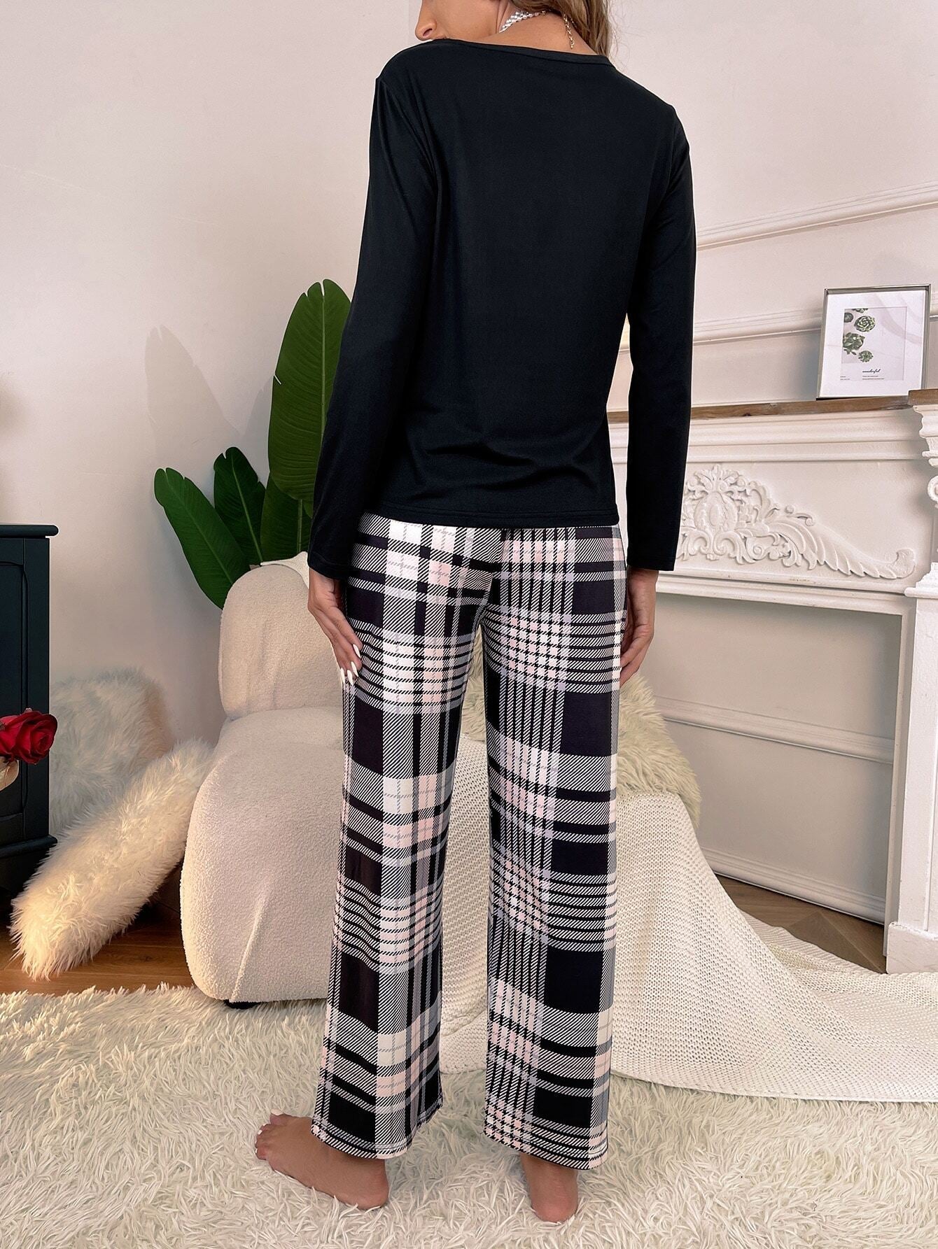 Pijama Longo Xadrez Jenny