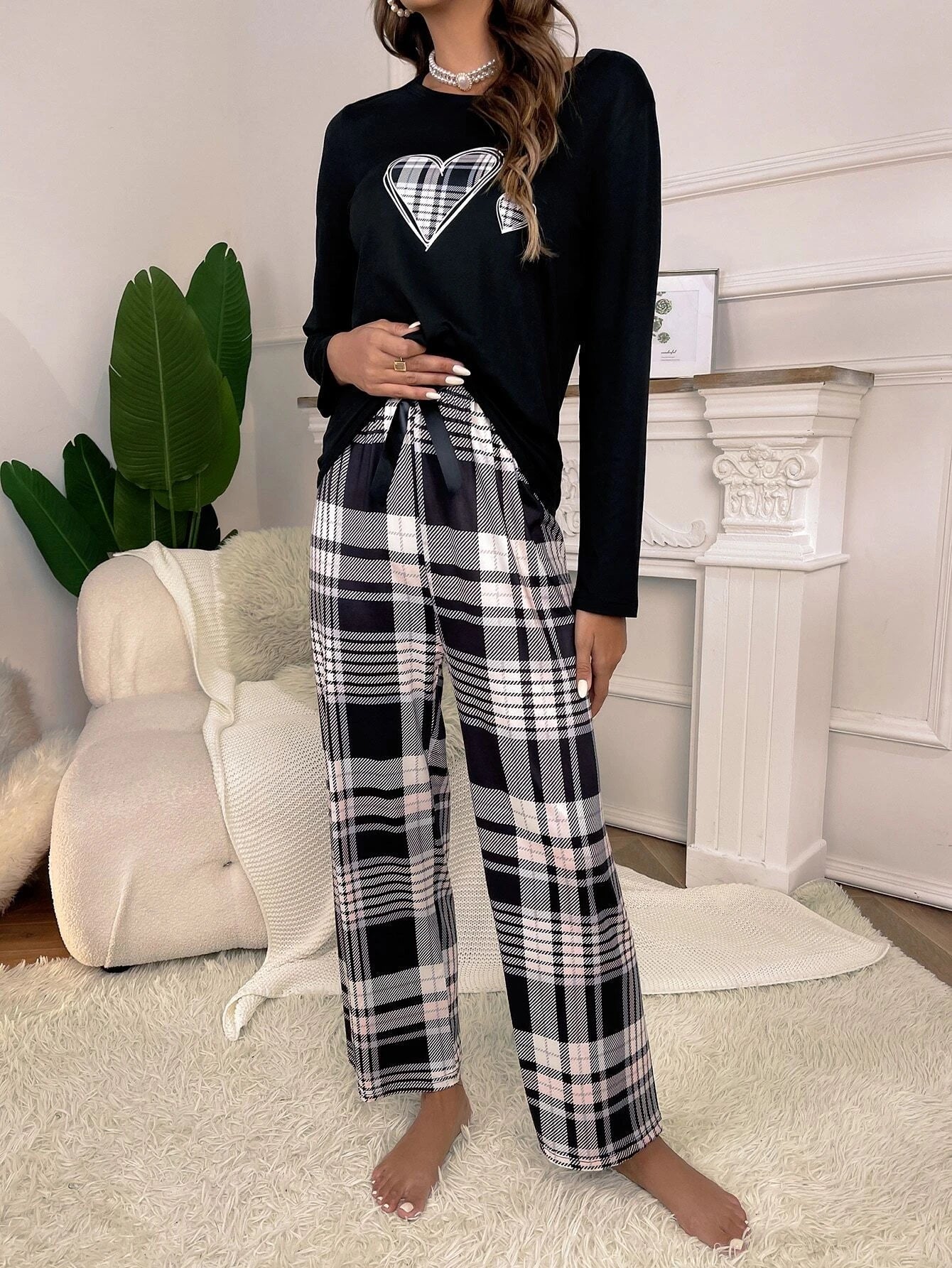Pijama Longo Xadrez Jenny