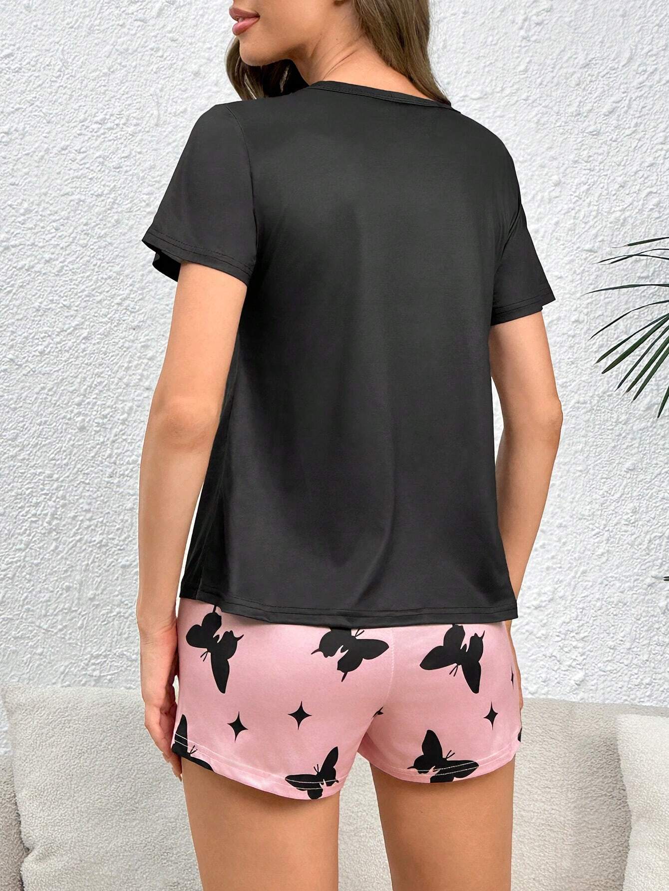 Pijama Curto Borboletas Paloma