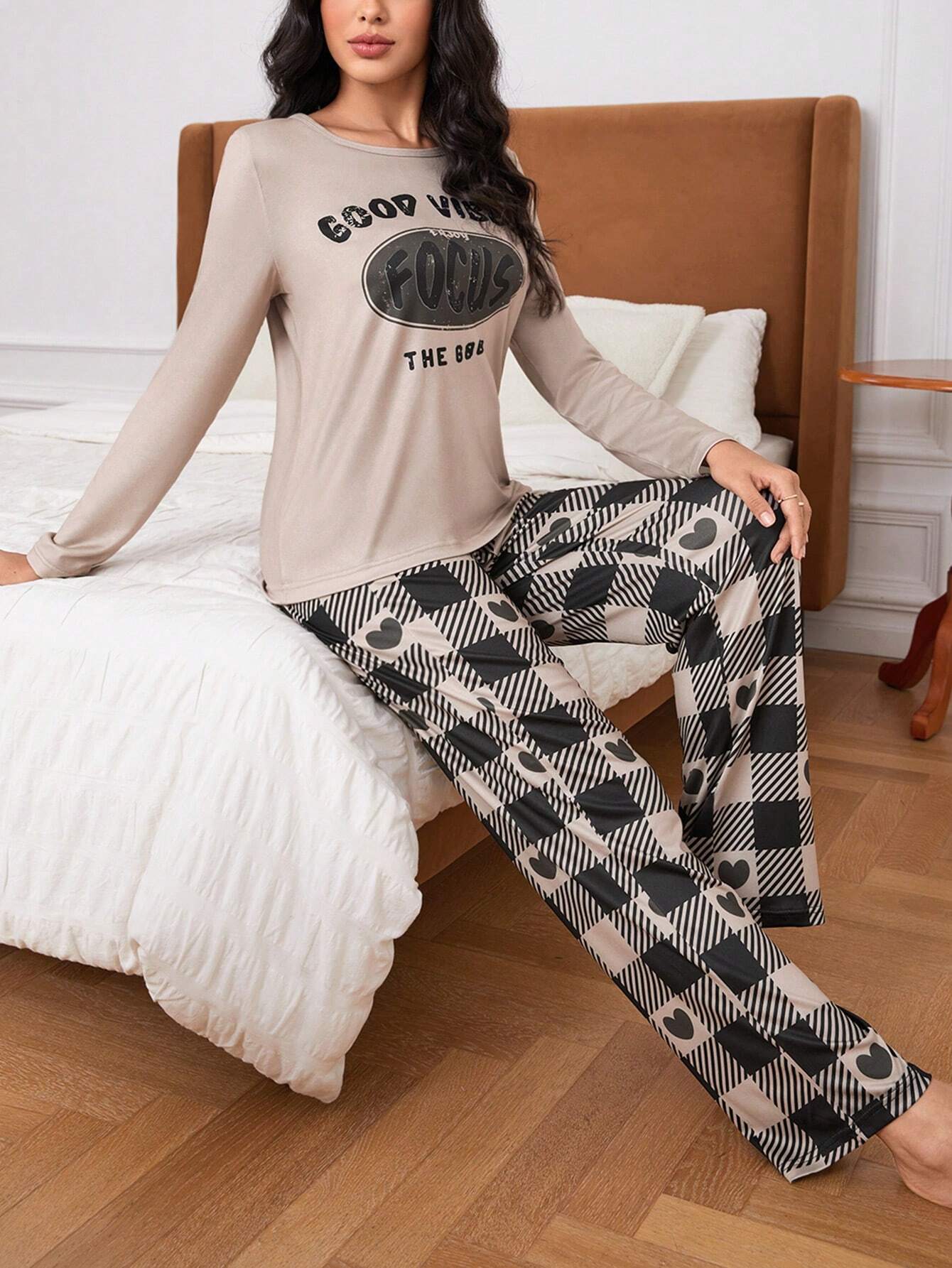 Pijama Longo Xadrez Stephaine
