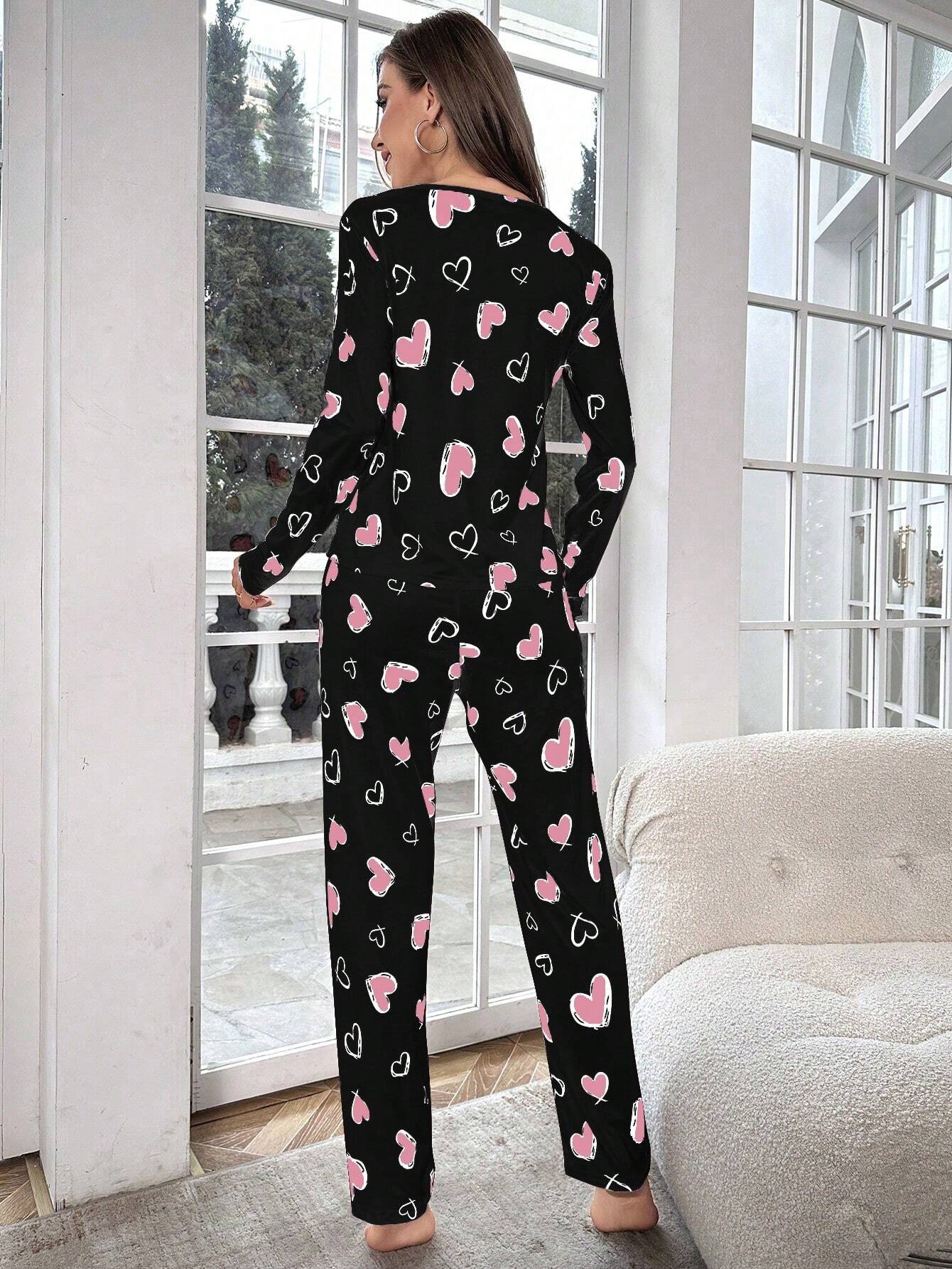 Pijama Longo Corações Kimberly